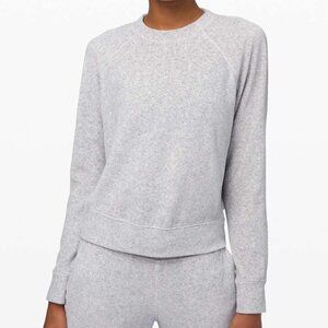 lululemon athletica Women's Gray Every Moment Crew Long Sleeve Top - Size‎